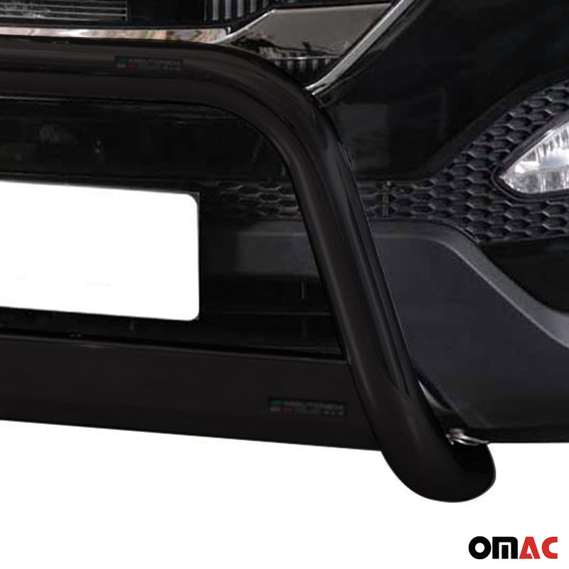 Pare-buffle Avant pour Hyundai Santa Fe 2012-2015 63 mm en Acier Noir