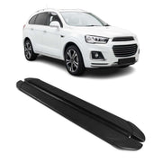 Marchepieds Latéraux pour Chevrolet Captiva 2019-2026 2Pcs Aluminium Noir