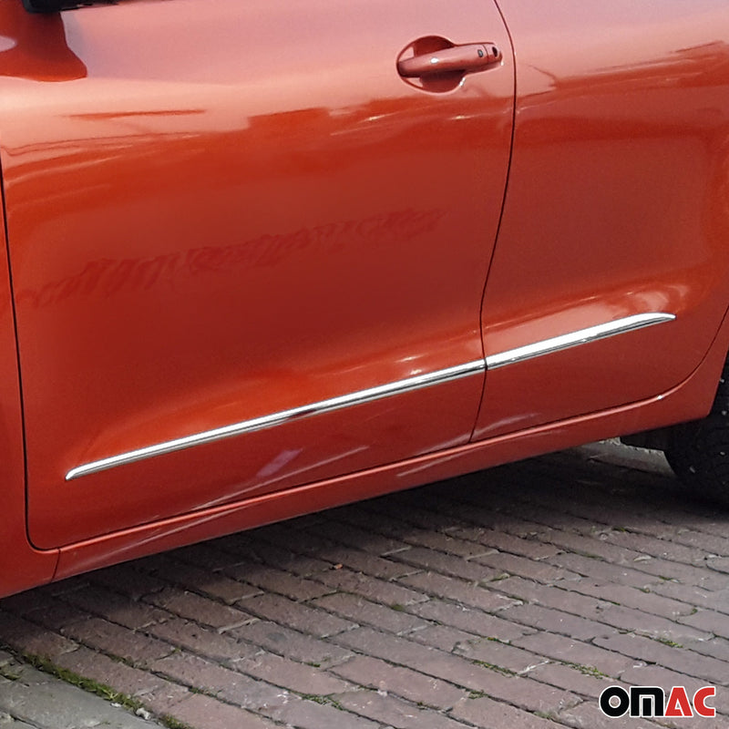 Garniture Baguette de porte latérale pour Fiat 600e 2023-2025 HB inox 4Pcs