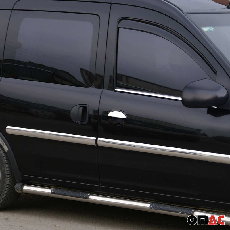 Couvercle de Poignée de porte pour Opel Meriva A 2003-2010 acier inox Chromé