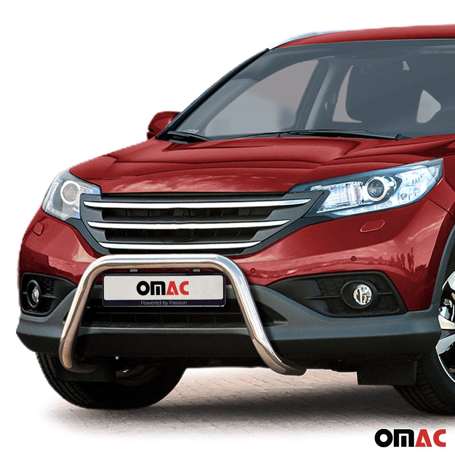 Pare-Buffle Avant Pour Honda CR-V 2012-2016 Acier Inoxydable Argent