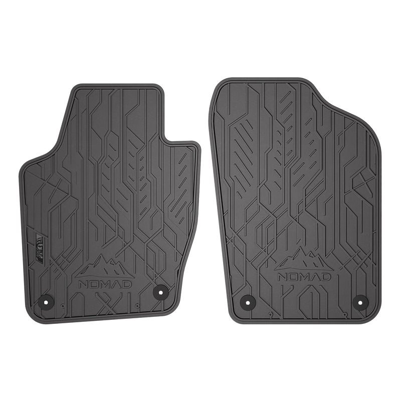 Tapis de Sol de Voiture pour VW Polo V 2009-2017 Caoutchouc Imperméable 2Pcs