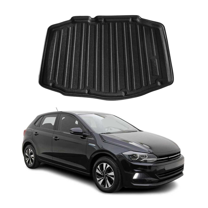 Tapis de Coffre pour VW Polo 2017-2025 HB en TPE Noir