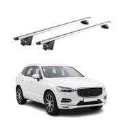 Barres de toit transversales pour Volvo XC60 II 2018-2026 Aluminium Gris ABE