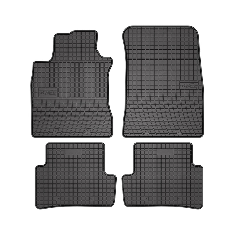 Tapis de Sol pour Renault Modus 2004-2012 Caoutchouc Noir