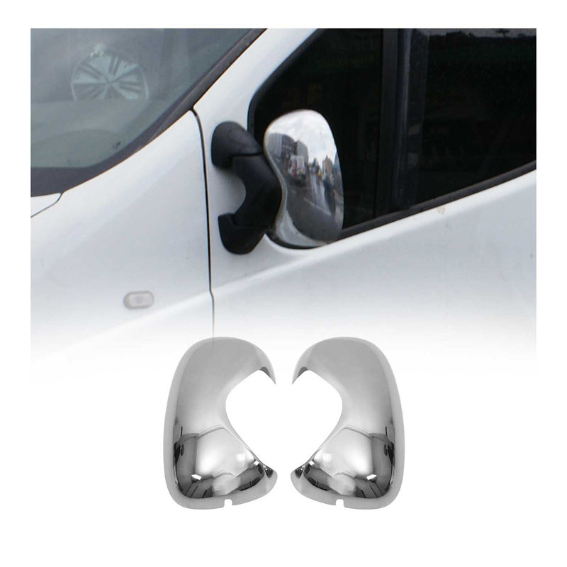 Coques de Rétroviseur pour Renault Trafic 2001-2014 2pcs Plastique ABS Chromé
