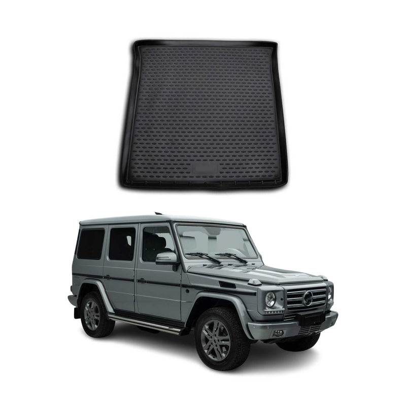 Tapis de Coffre pour Mercedes Classe G W463 1990-2025 caoutchouc TPE 3D Noir 1x
