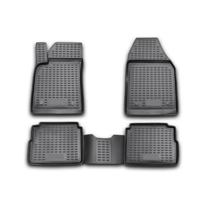 Tapis de sol pour Opel Vectra SW 2002-2008 en caoutchouc TPE 3D Noir 4Pcs