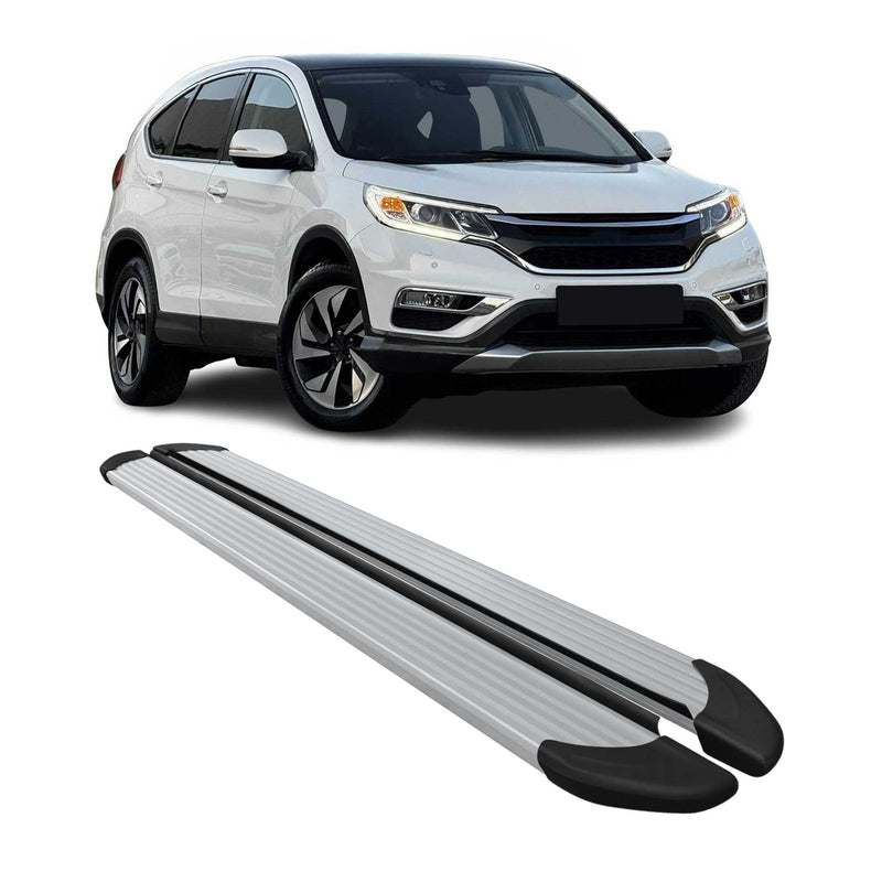 Marchepieds Latéraux pédale pour Honda CR-V 2012-2015 Aluminium Argent 2Pcs