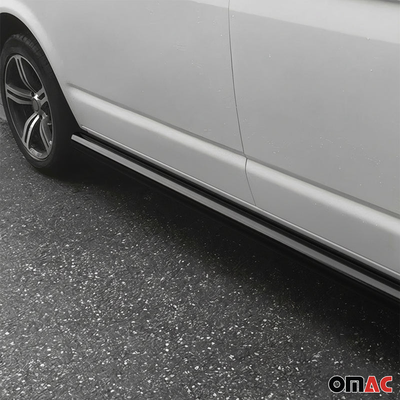 Marchepieds Latérales pour VW T6 T6.1 Transporter 2015-2024 Ø70mm L1 Court inox