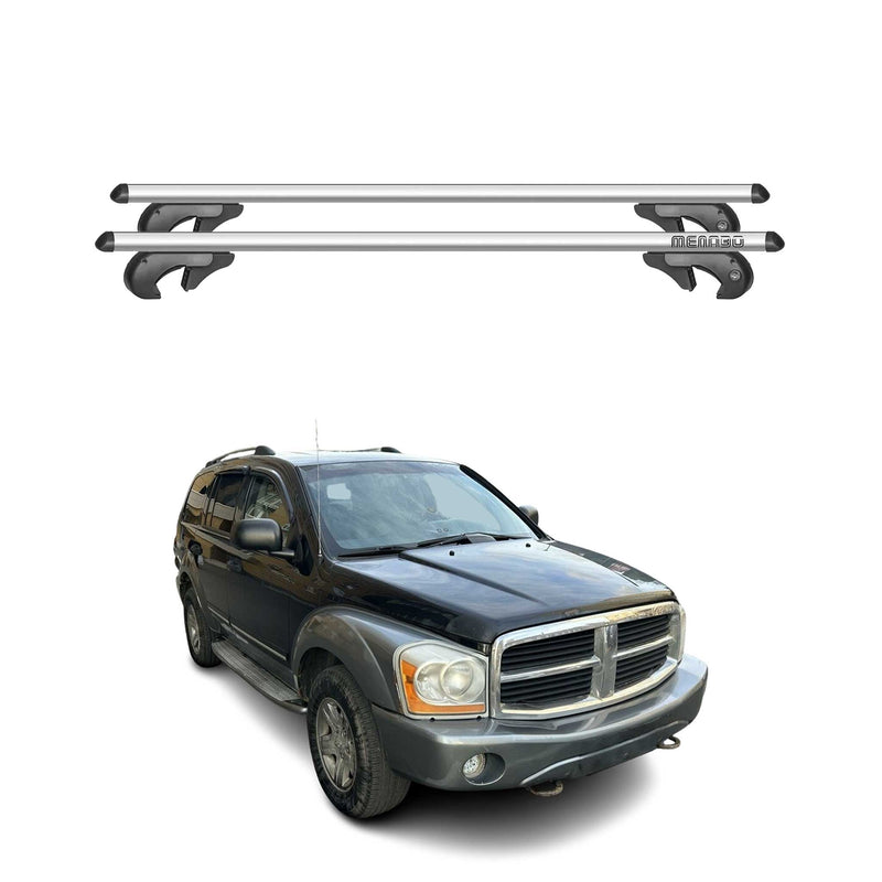 Barres de toit transversales pour Dodge Durango 2004-2009 90kg Alu Gris
