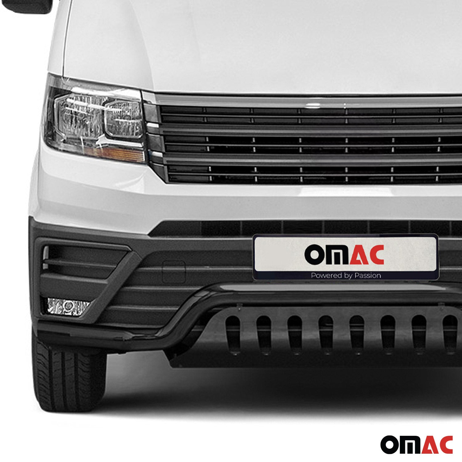 Pare-Buffle Avant Pour VW Crafter 2017-2026 Acier Inoxydable Noir