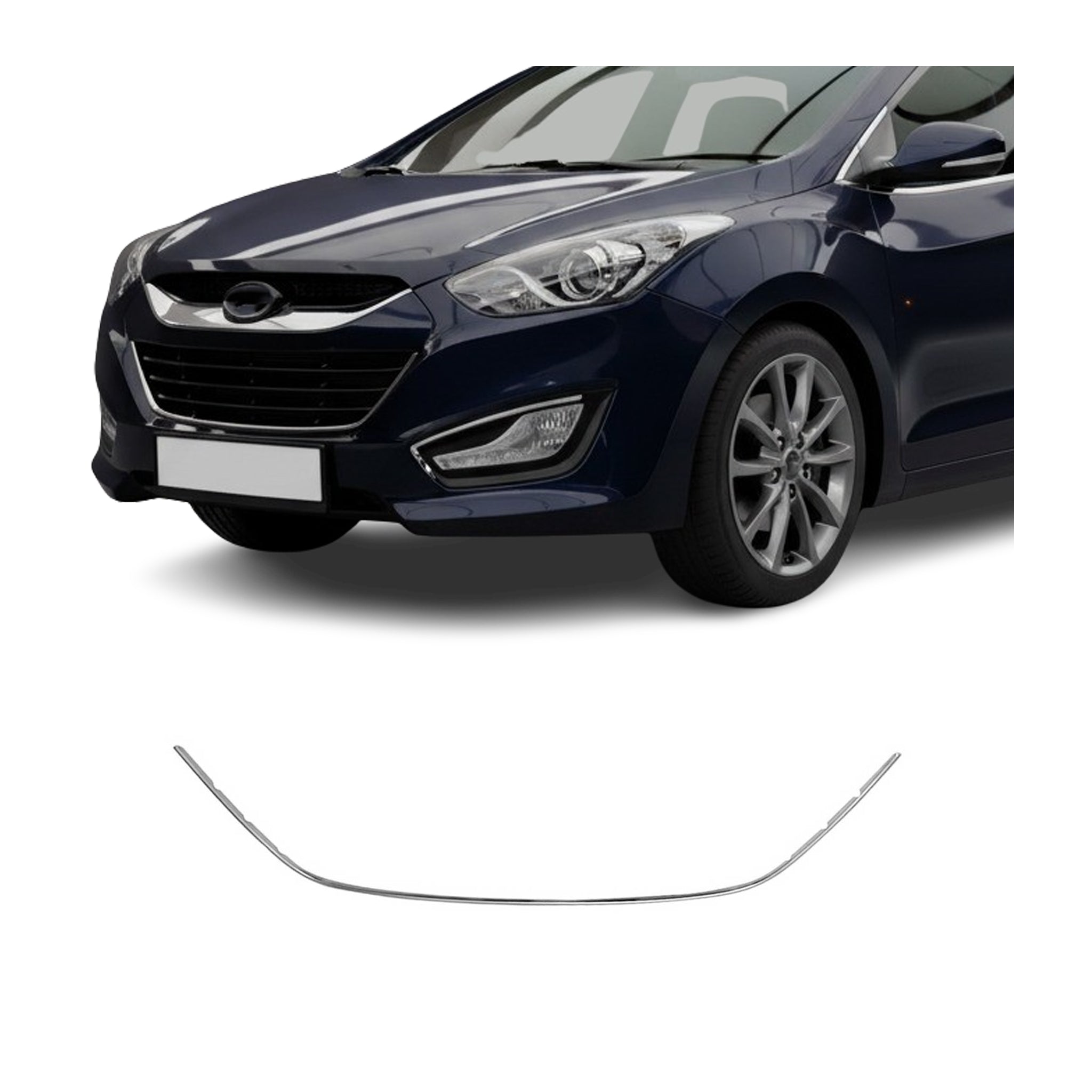 Moulure de Grille de Calandre pour Hyundai i30 2012-2017 Chromé