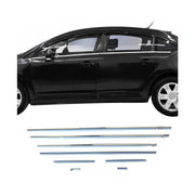 Garniture Baguette de Vitre pour Citroen C4 2004-2010 en acier inoxydable 8Pcs
