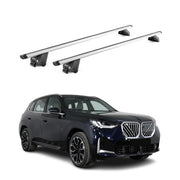Barres de toit transversales pour BMW X3 G45 2024-2026 Alu Gris Argenté 2x ABE