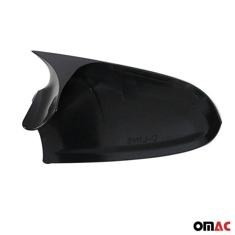 Coques De Rétroviseurs pour Opel Astra 2010-2015 ABS Piano Noir 2x