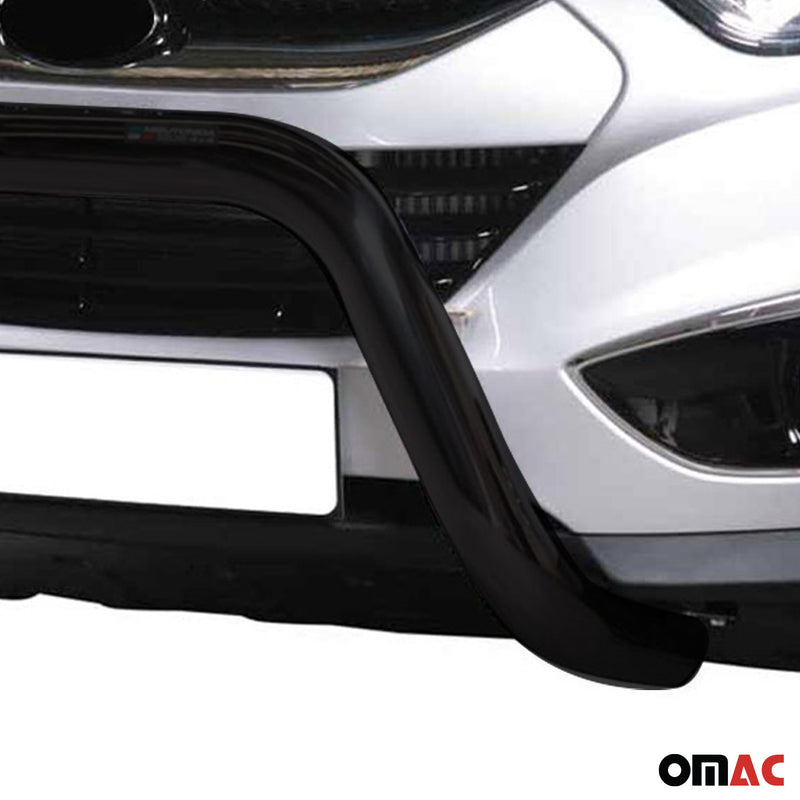 Pare-buffle Avant pour Hyundai ix35 2009-2015 76 mm en Acier Noir