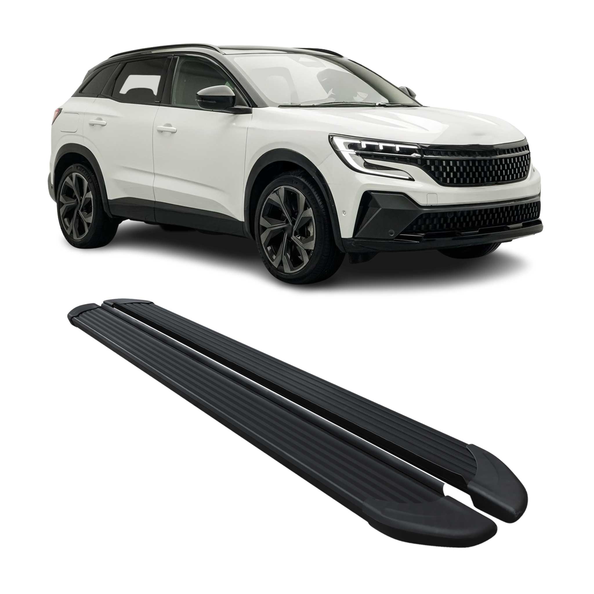 Marchepieds Latéraux Pédale pour Renault Austral 2022-2026 Aluminium Noir 2x
