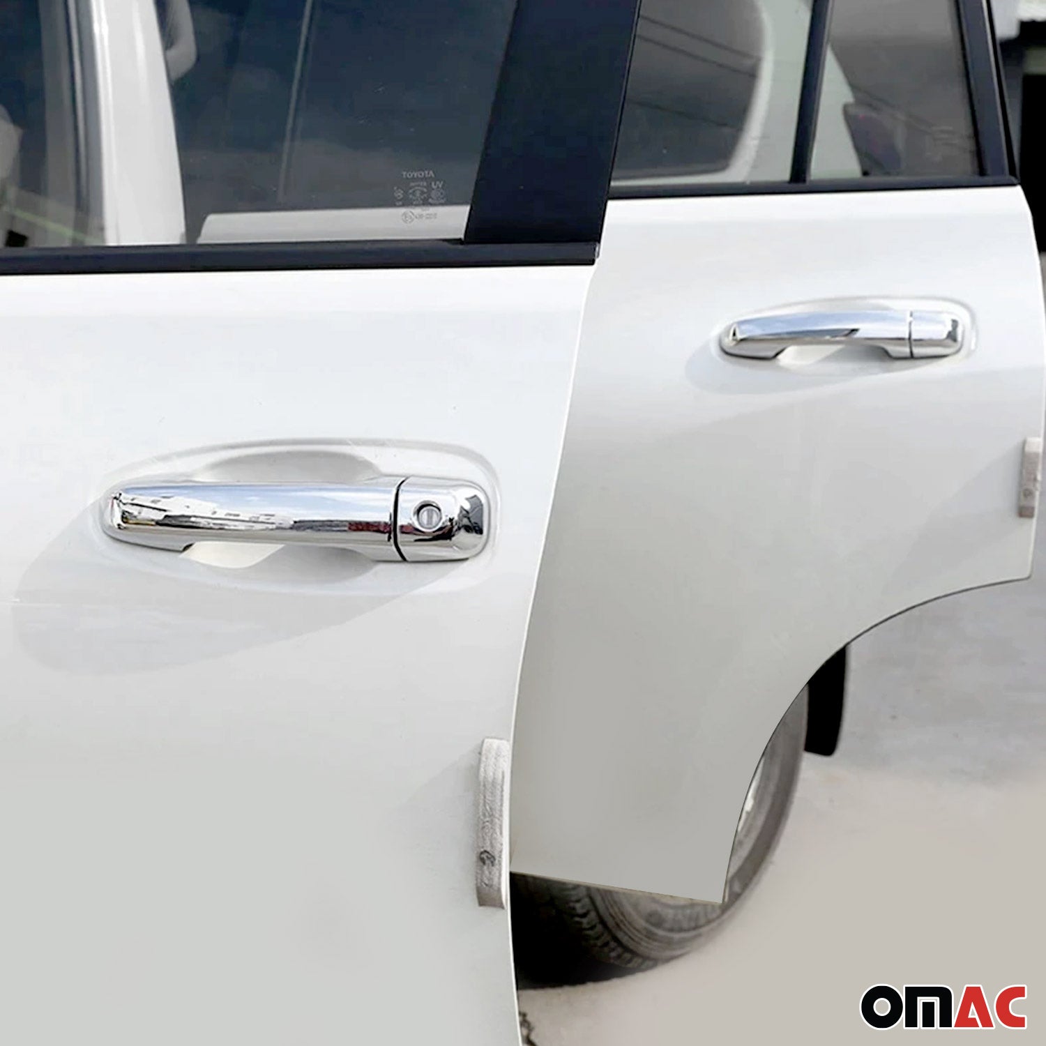 Couverture de poignée de porte pour Toyota Land Cruiser Prado 2009-2023 Acier