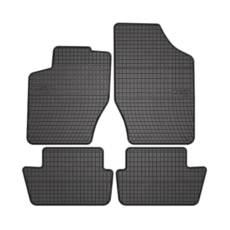 Tapis de Sol pour Peugeot 307 2001-2008 Caoutchouc Noir