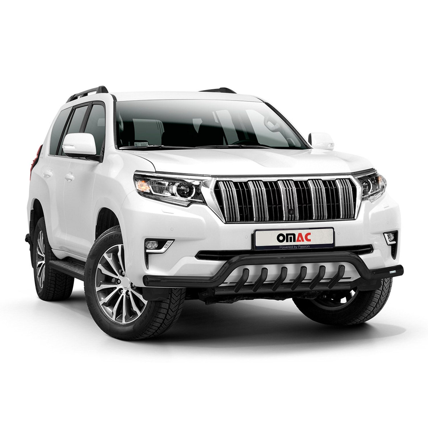 Pare-Buffle Avant Pour Toyota Land Cruiser 150 2019-2023 Acier Noir