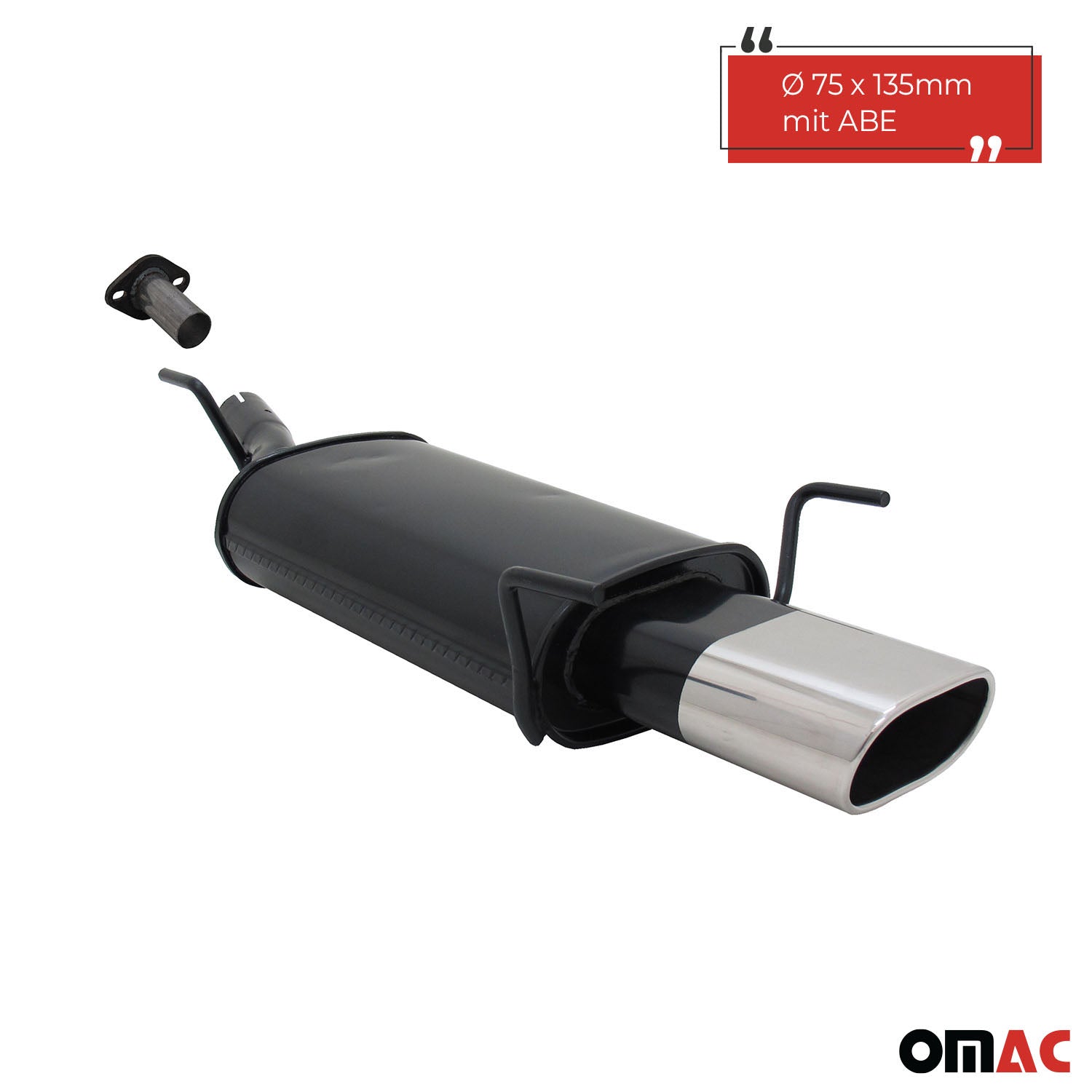 Échappement arrière sport Novus pour Opel Astra G Hayon 135x75mm avec ABE