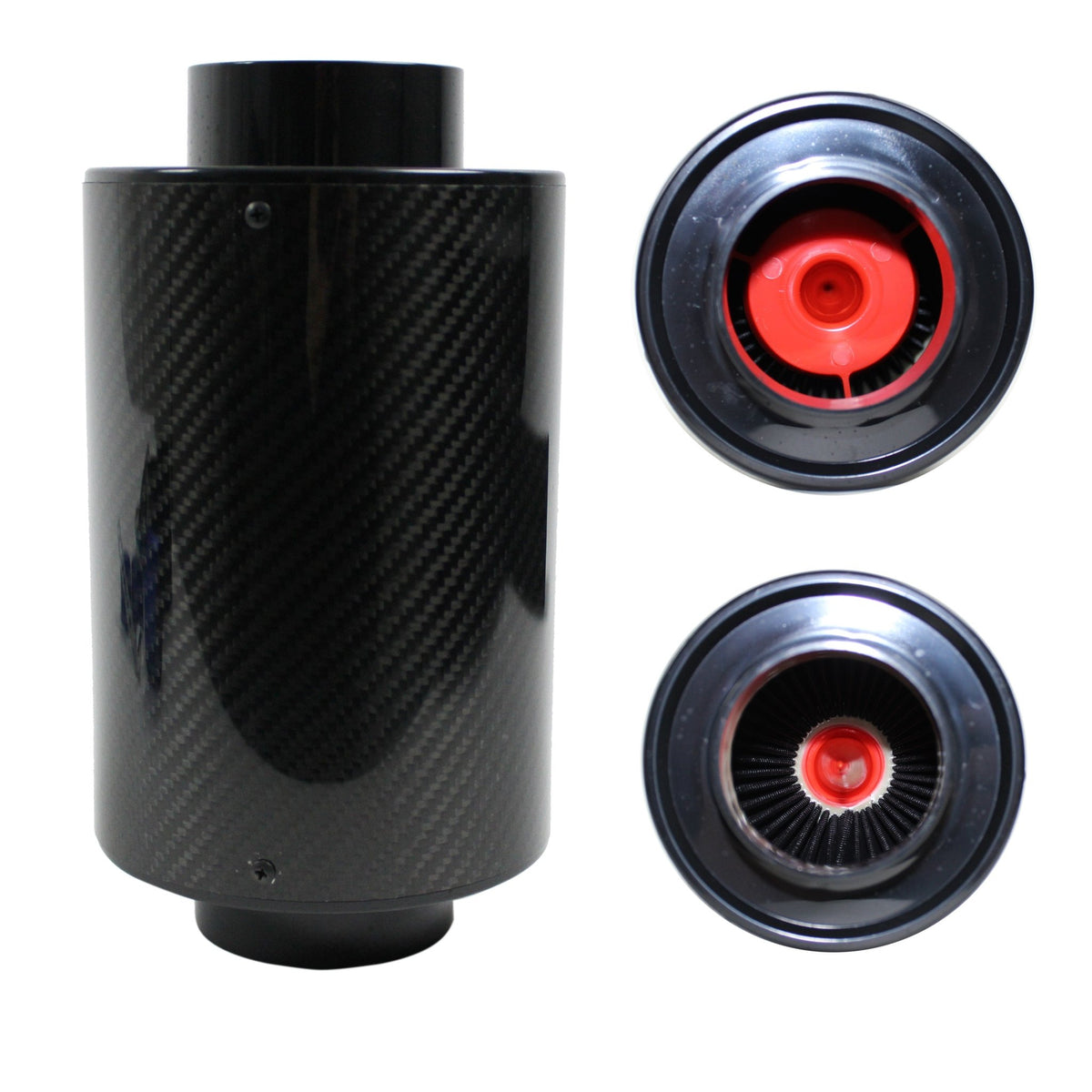 JOM Carbon Power Filtre à Air Sport Airbox Admission d’Air Tuyau Flexible Set