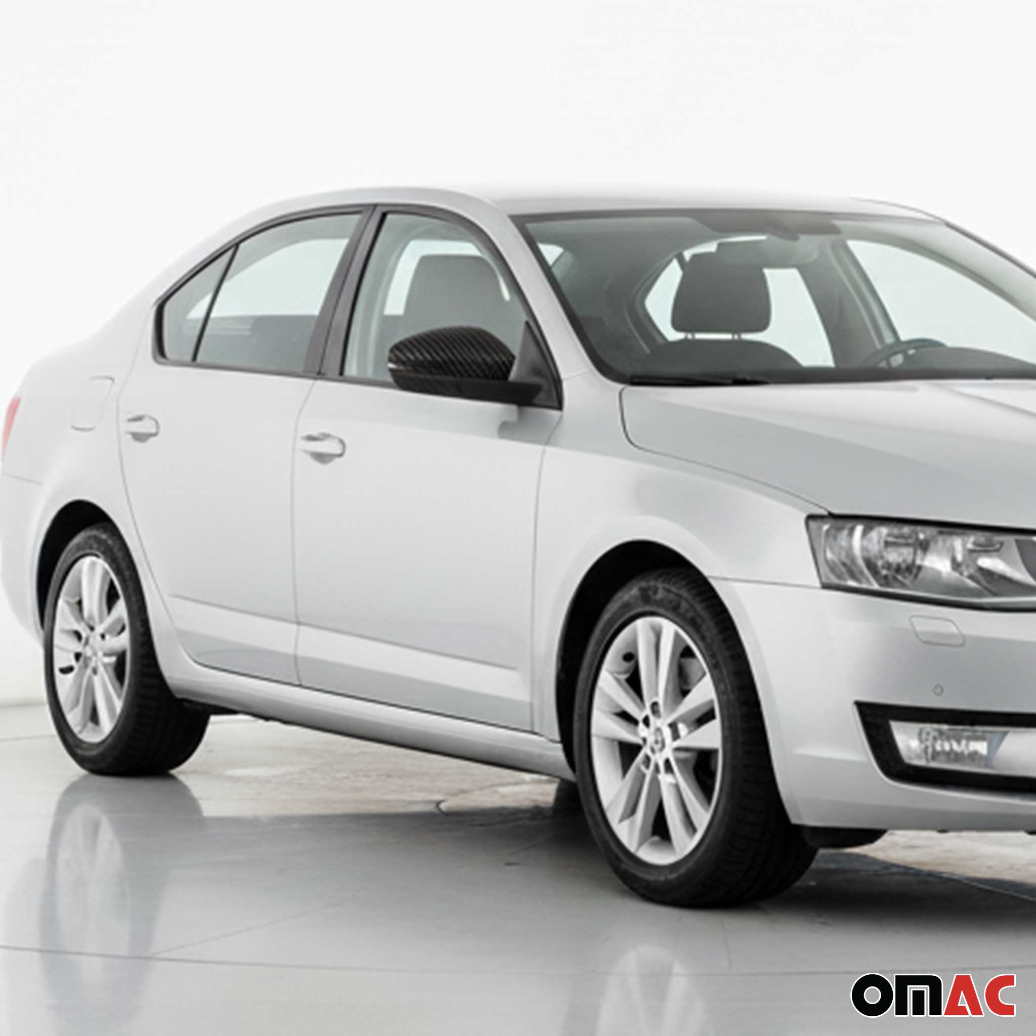 Coques de Rétroviseurs pour Skoda Octavia III 2013-2019 en Carbone Noir