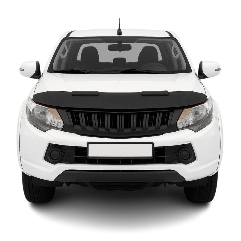 Protège Capot pour Mitsubishi L200 2015-2023 Masque de voiture vinyle Noir