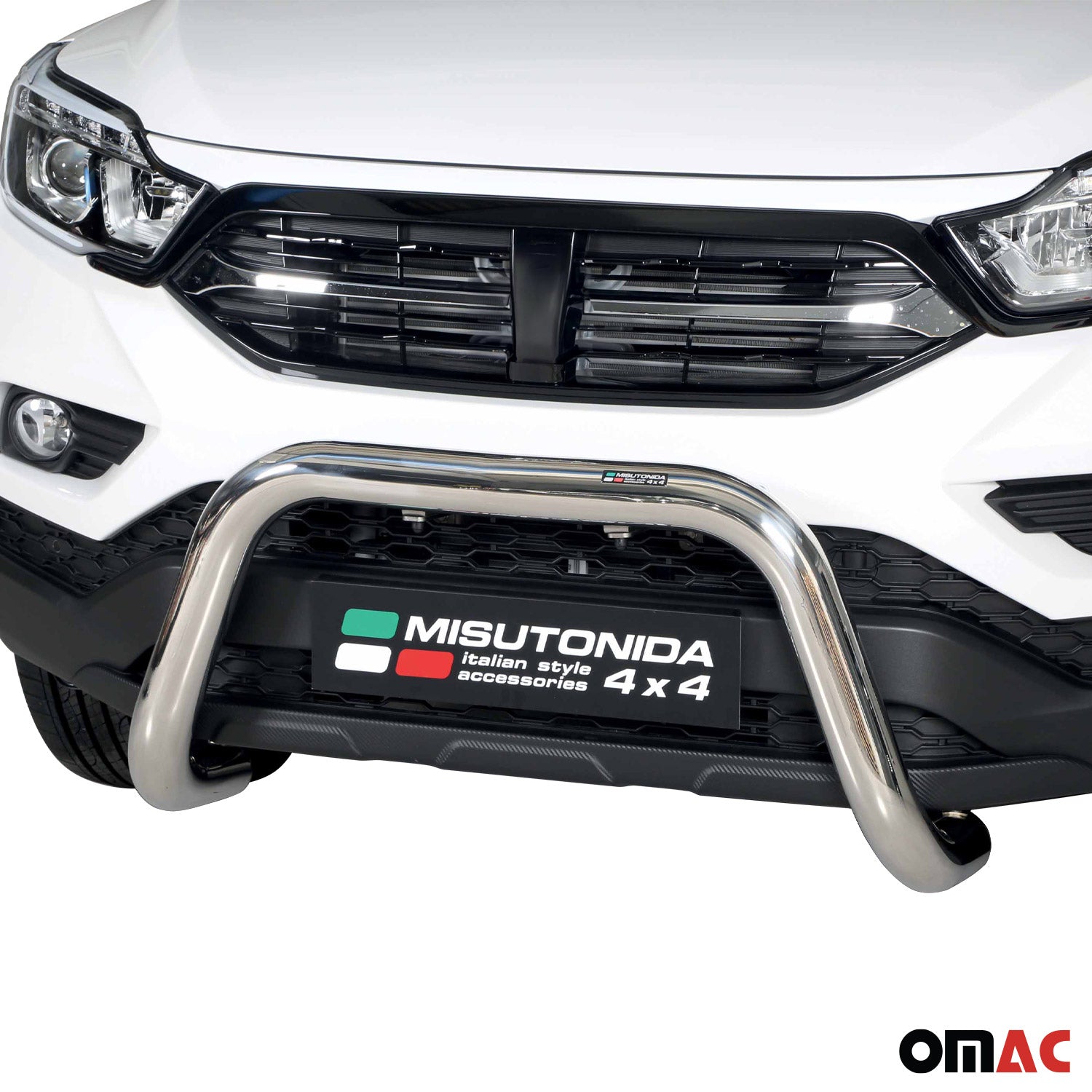 Pare-buffle Avant pour SsangYong Musso 2023-2026 76 mm en Acier Gris
