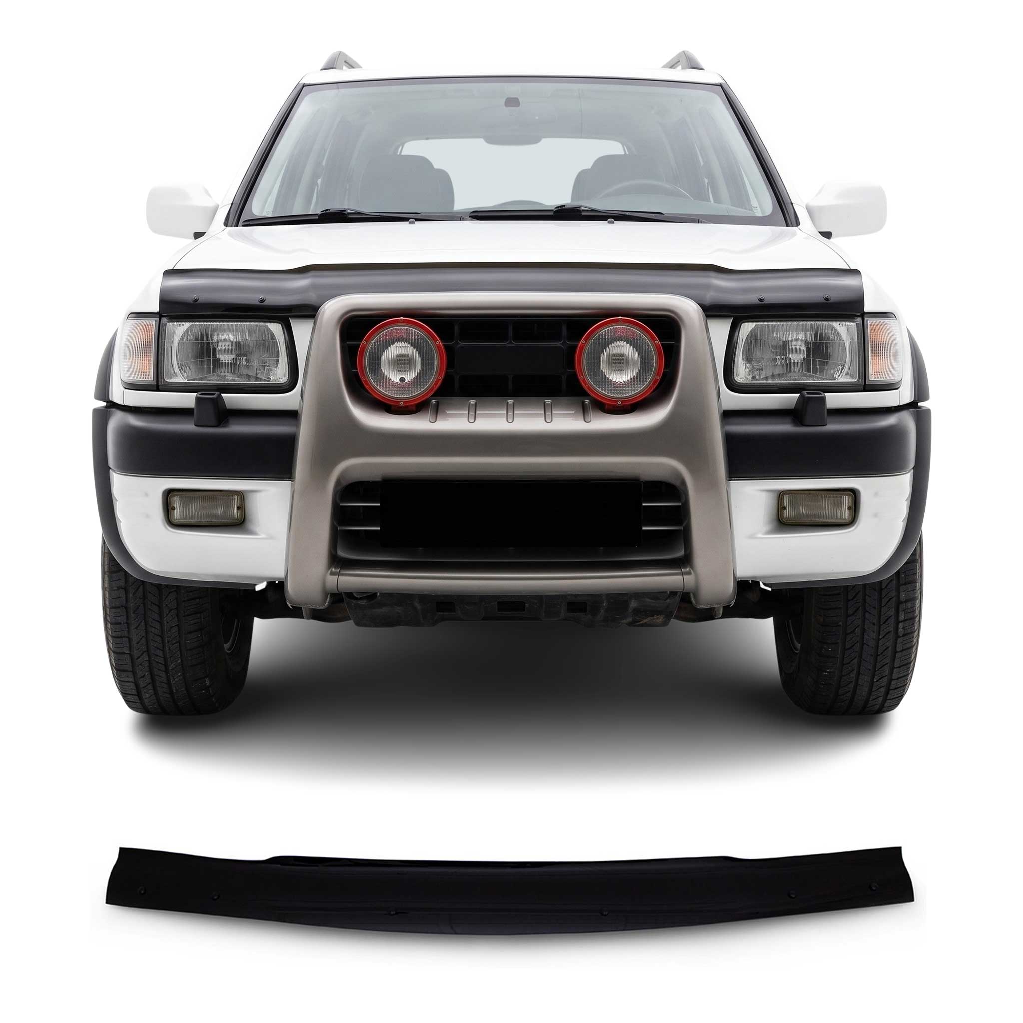 Deflecteurs d'air capot de voiture pour Opel Frontera 1998-2004 Acrylique Noir