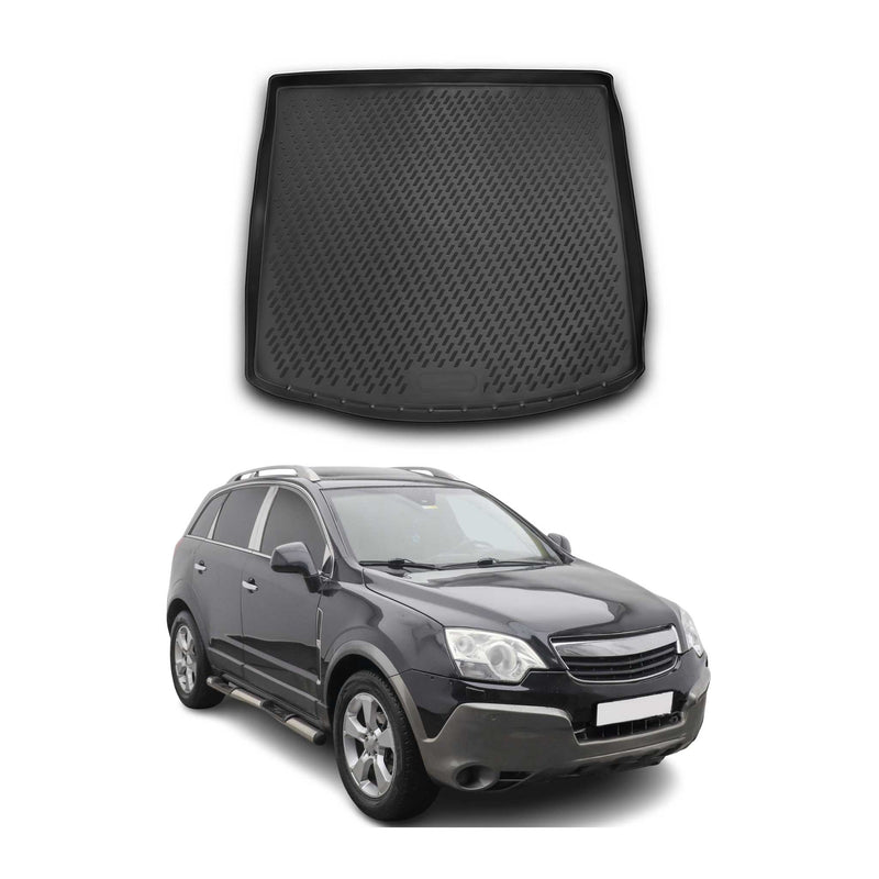 Tapis de Coffre pour Opel Antara 2006-2015 TPE Noir