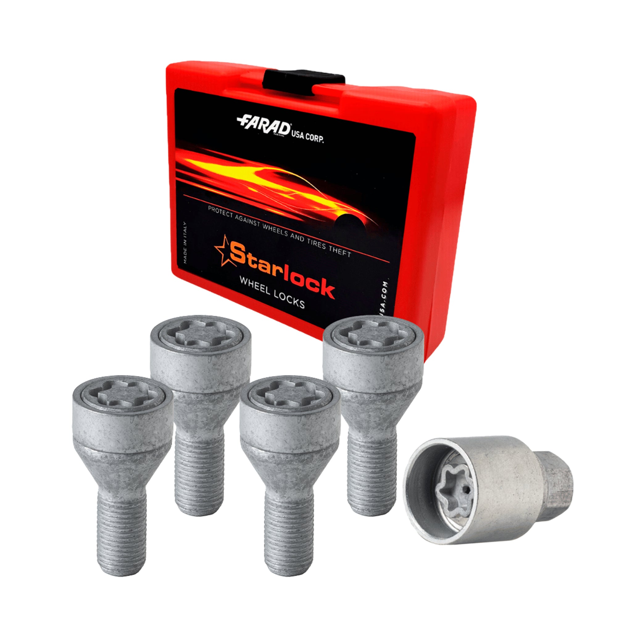 Vis de roue antivol pour BMW Série 7 / X3 2003-2009 Gris lot de 4 M14X1,5