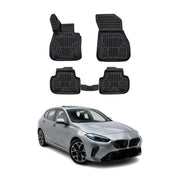 Tapis de sol pour BMW 1 Série F40 F70 2019-2027 Noir 3D en Caoutchouc TPE 4Pcs