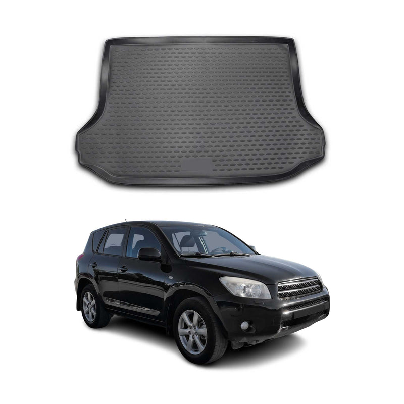 Tapis de Coffre pour Toyota RAV4 III 2009-2013 en caoutchouc TPE 3D Noir 1Pcs