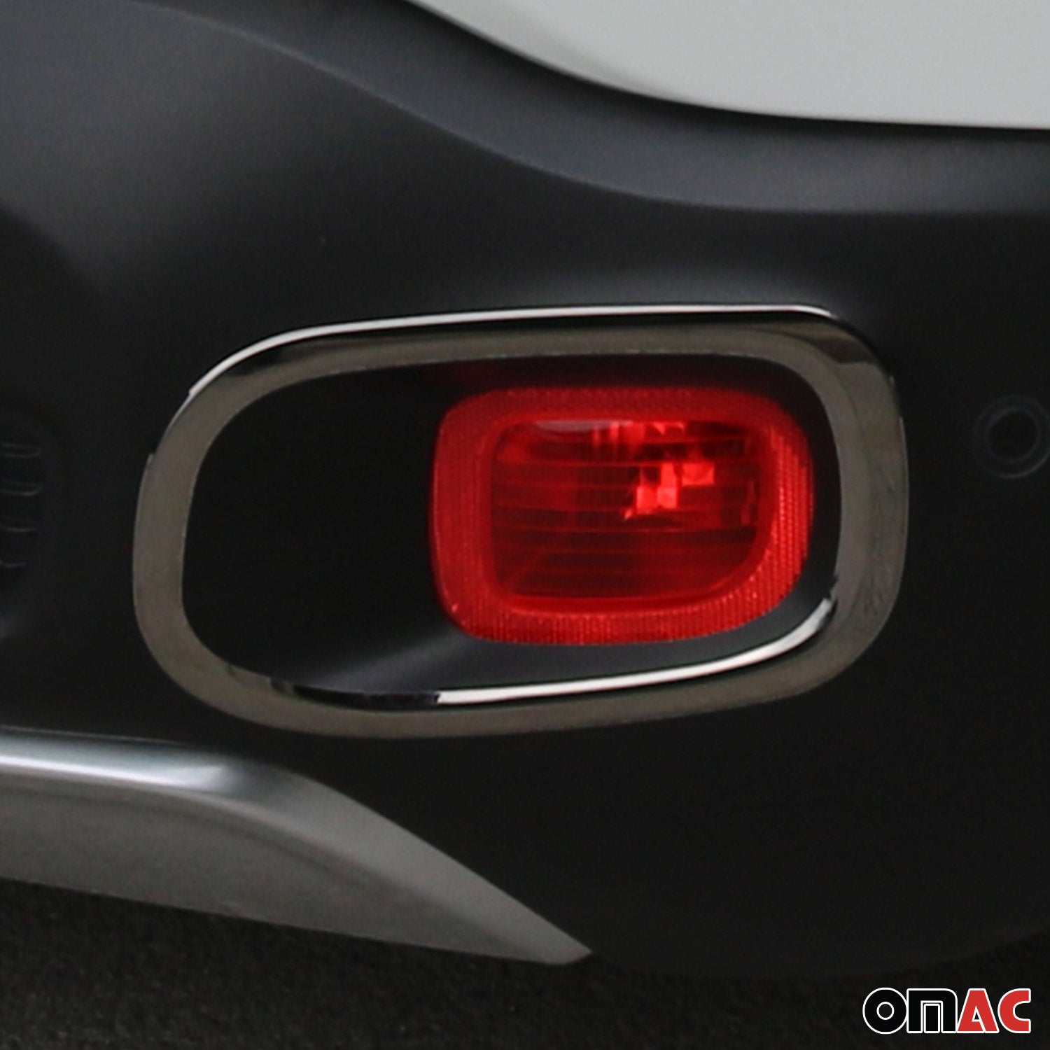 Cadres de Réflecteurs Arrière pour Jeep Renegade 2015-2023 acier inox foncé 2x