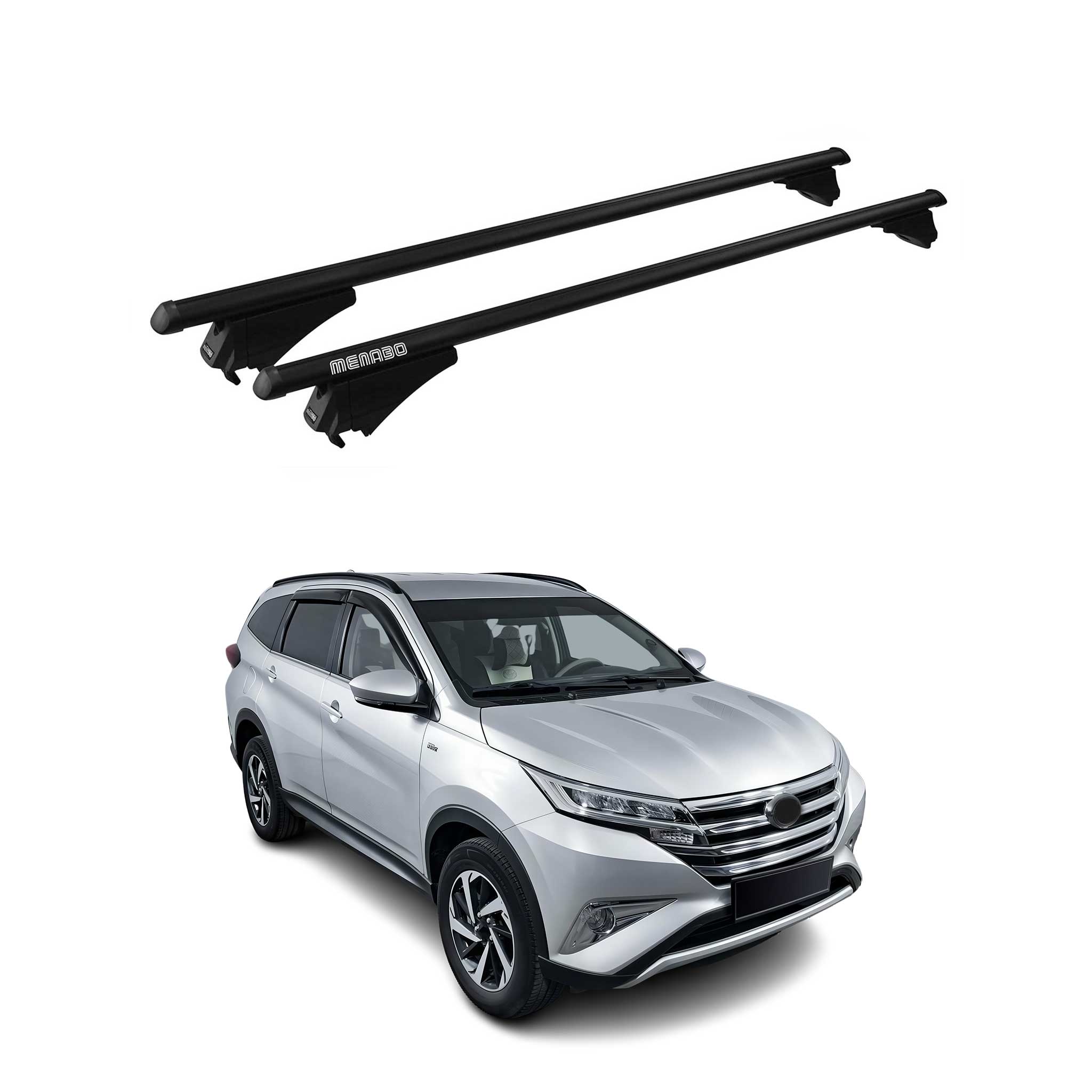 Tiger Barres de toit transversales pour Toyota Rush II F800 2018-2026 Noir