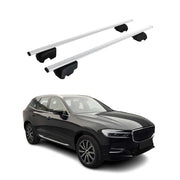 Barres de toit Transversales pour Volvo XC60 2018-2026 ABE Gris 2x