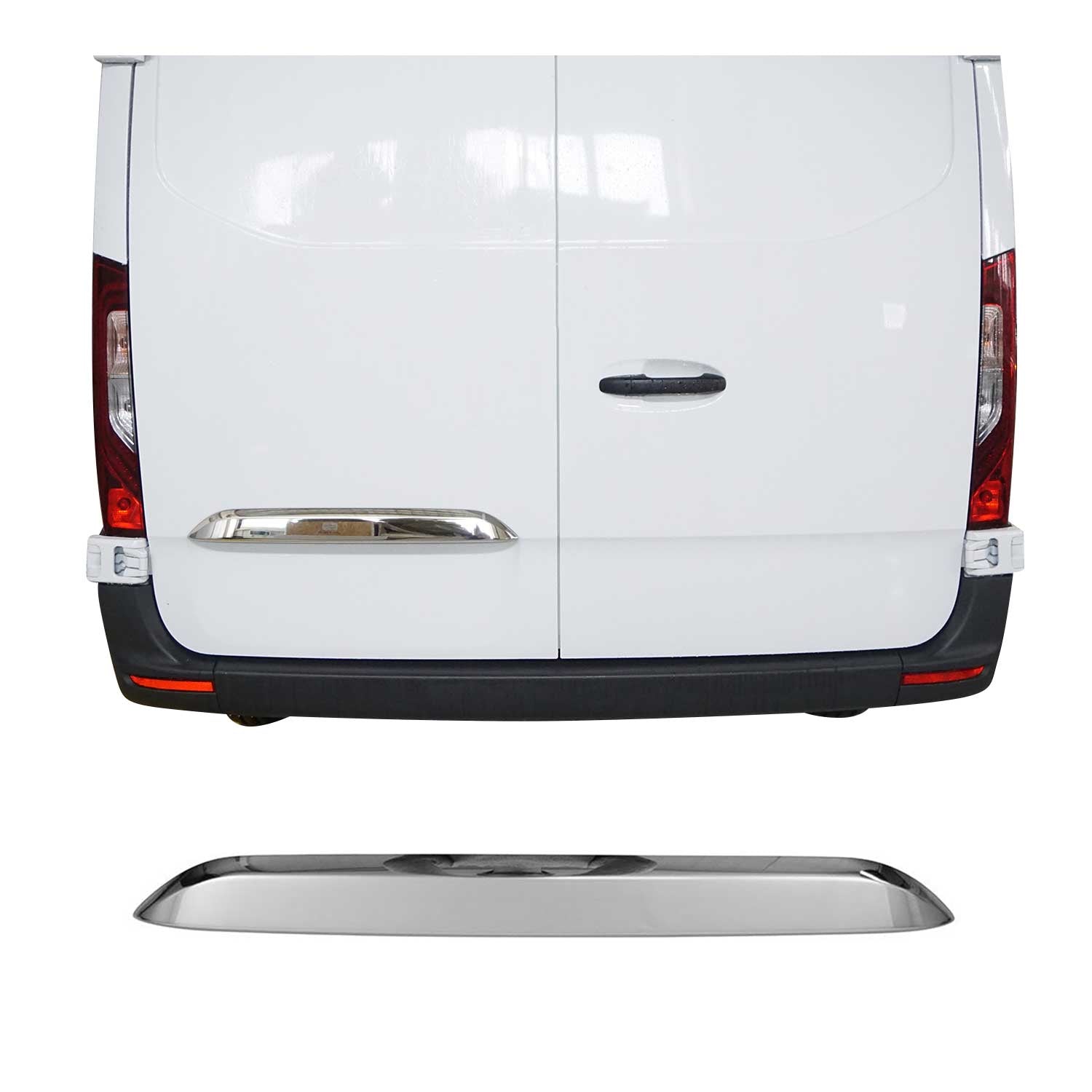 Poignée de Coffre Arrière pour Mercedes Sprinter 907-910 2018-2025 acier inox