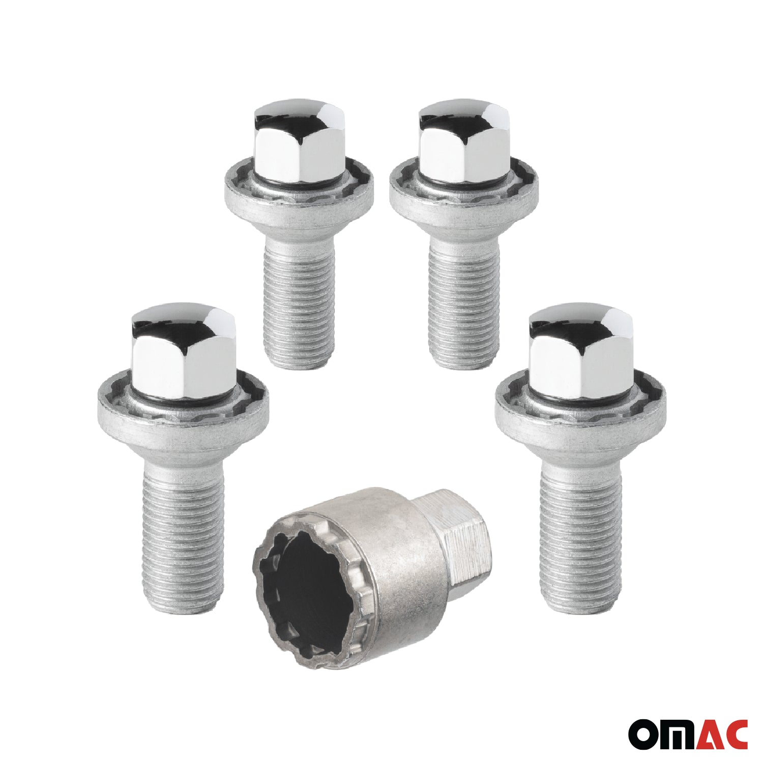 Vis de roue antivol pour Seat Exeo 2008-2013 Acier Gris lot de 4 M14X1,5
