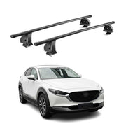 Barres de toit transversales acier pour Mazda CX-30 2020-2026 TÜV 75 kg Noir 2x