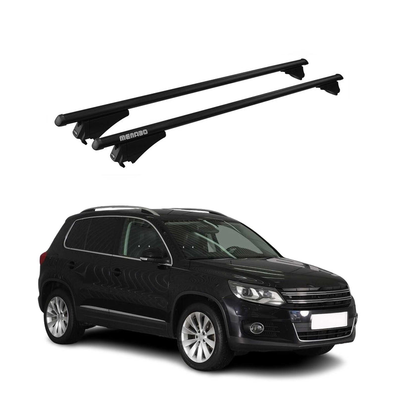 Tiger Barres de toit transversales pour VW Tiguan Cross 5N 2011-2018 Noir