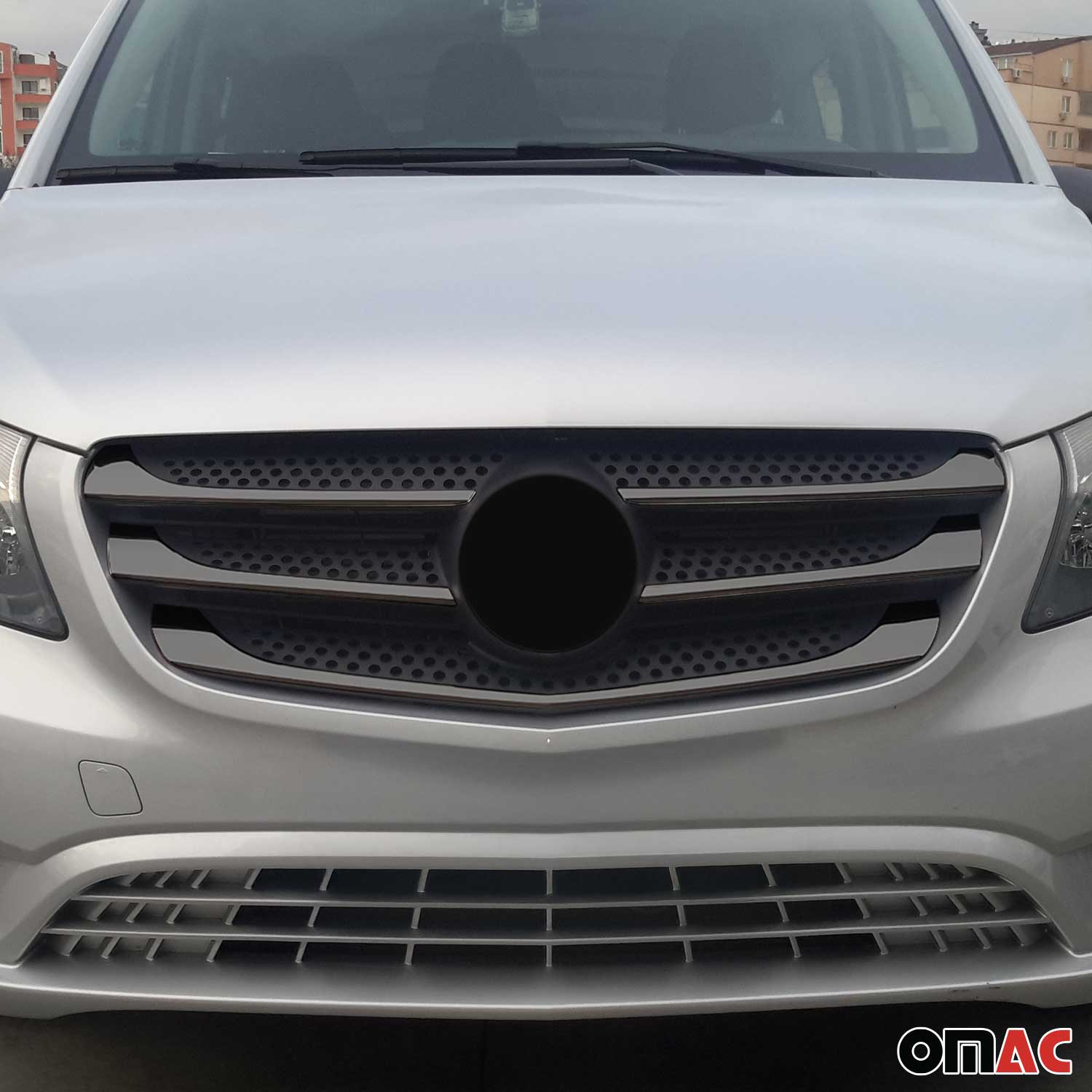 Moulure de Grille de Calandre pour Mercedes Vito W447 2014-2019 Chromé 5Pcs