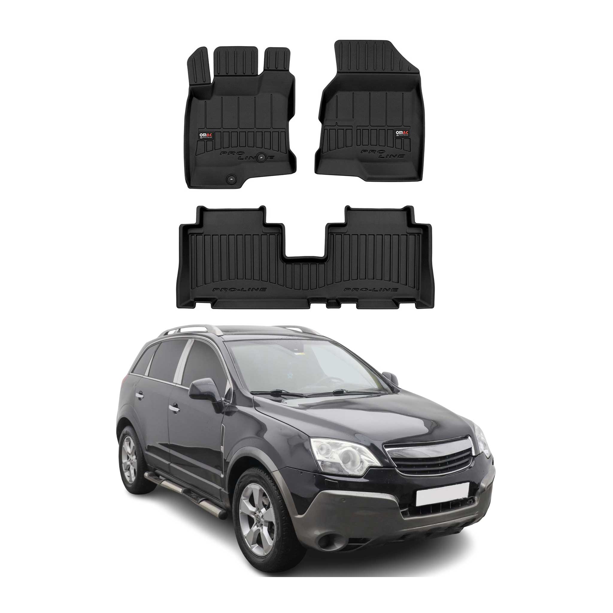 Tapis de Sol pour Opel Antara 2006-2018 TPE Noir