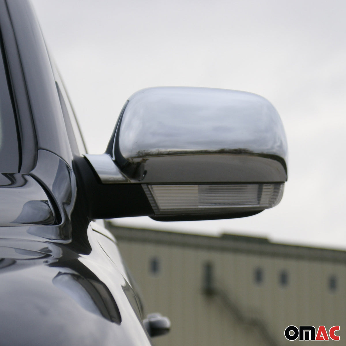 Coques de Rétroviseurs pour VW Touareg I 2002-2010 2x Acier Inox Chromé