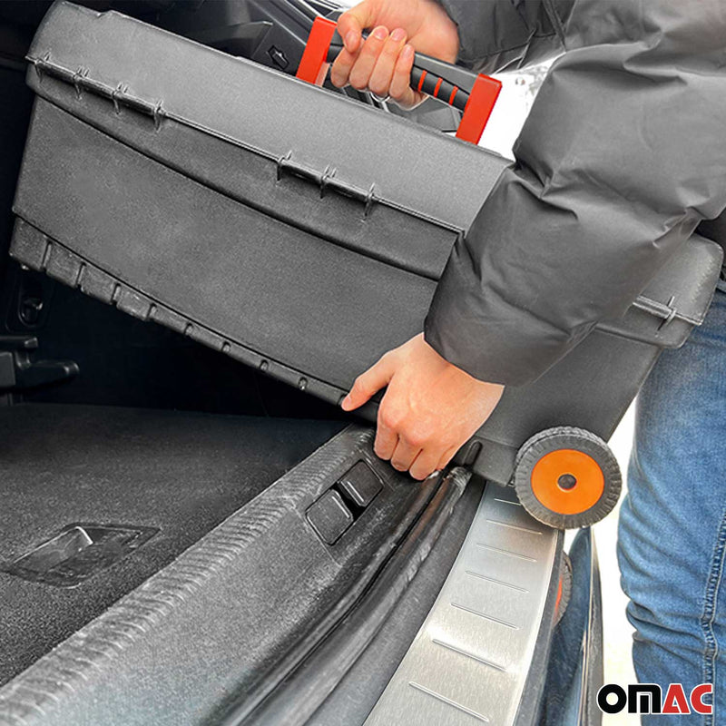 Protection seuil de pare-chocs arriére pour Audi Q5 FY 2017-2024 Acier Brossé