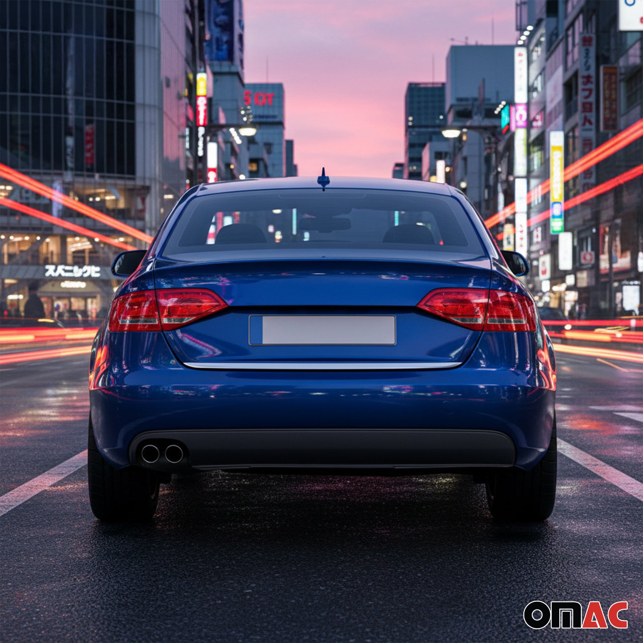 Garniture de hayon coffre pour Audi A4 B8 Berline 2008-2012 PRE FL acier inox