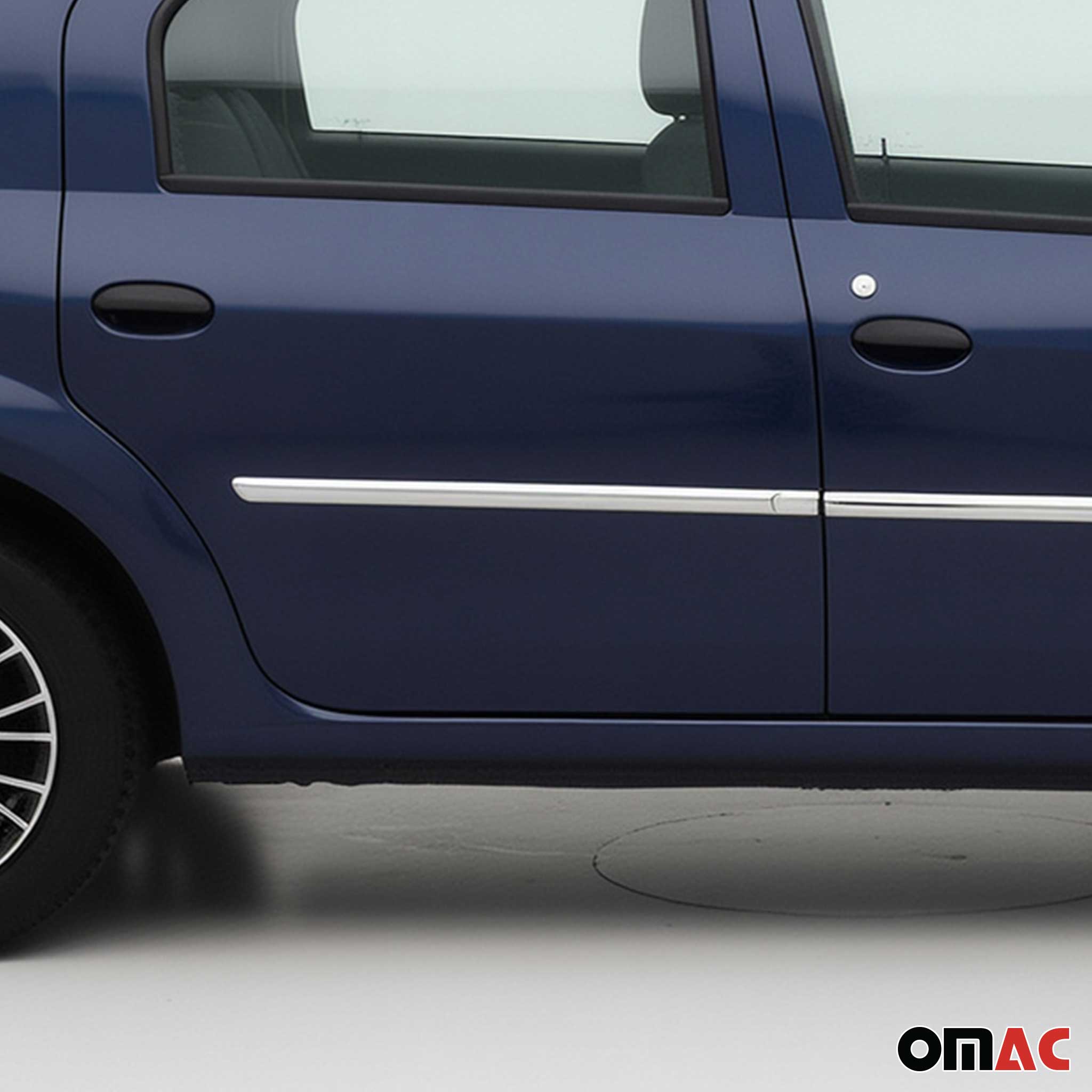 Garniture Baguette de porte latérale pour Dacia Logan Limo en acier inox 4Pcs