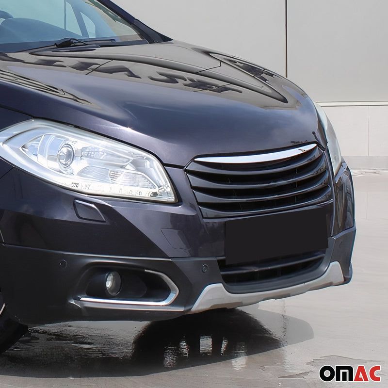 Grille de calendre pour Suzuki SX4 S-Cross 2013 en acier inox Chromé