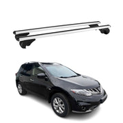 Barres de toit Transversales pour Nissan Murano 2008-2015 Aluminium Argent